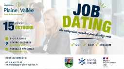15 octobre – Job dating tous secteurs d&rsquo;activité